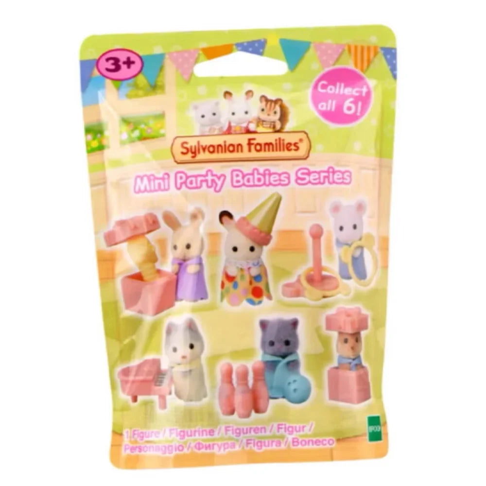 Kawaii Sylvanian Families 2025 New Mini Party Babies Series Blind Box Anime Figures Collectible Decoration Custom Birthday Gifts