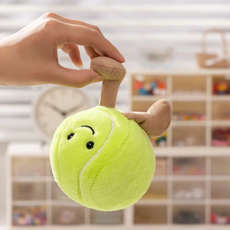 10cm Cute Basketball Football Tennis Baseball Billiards Plush Toys Soft Stuffed Balls Pillow Players Souvenir Birthday Gift