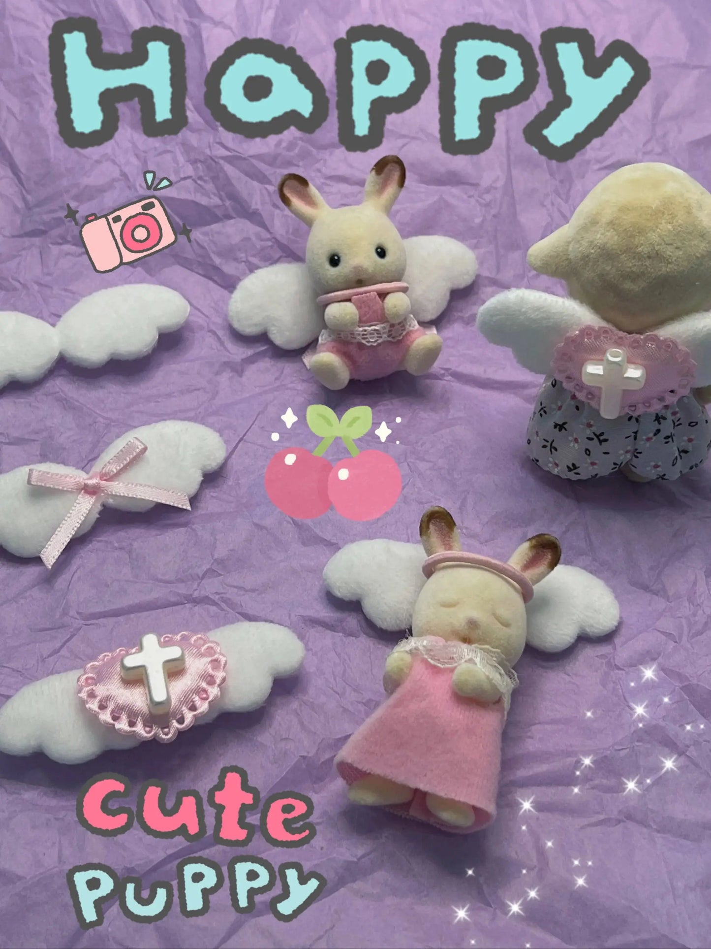 Calico Critters Clothes Anime Figure Doll Mini Accessory Angel wings Doll Clothes Accessory