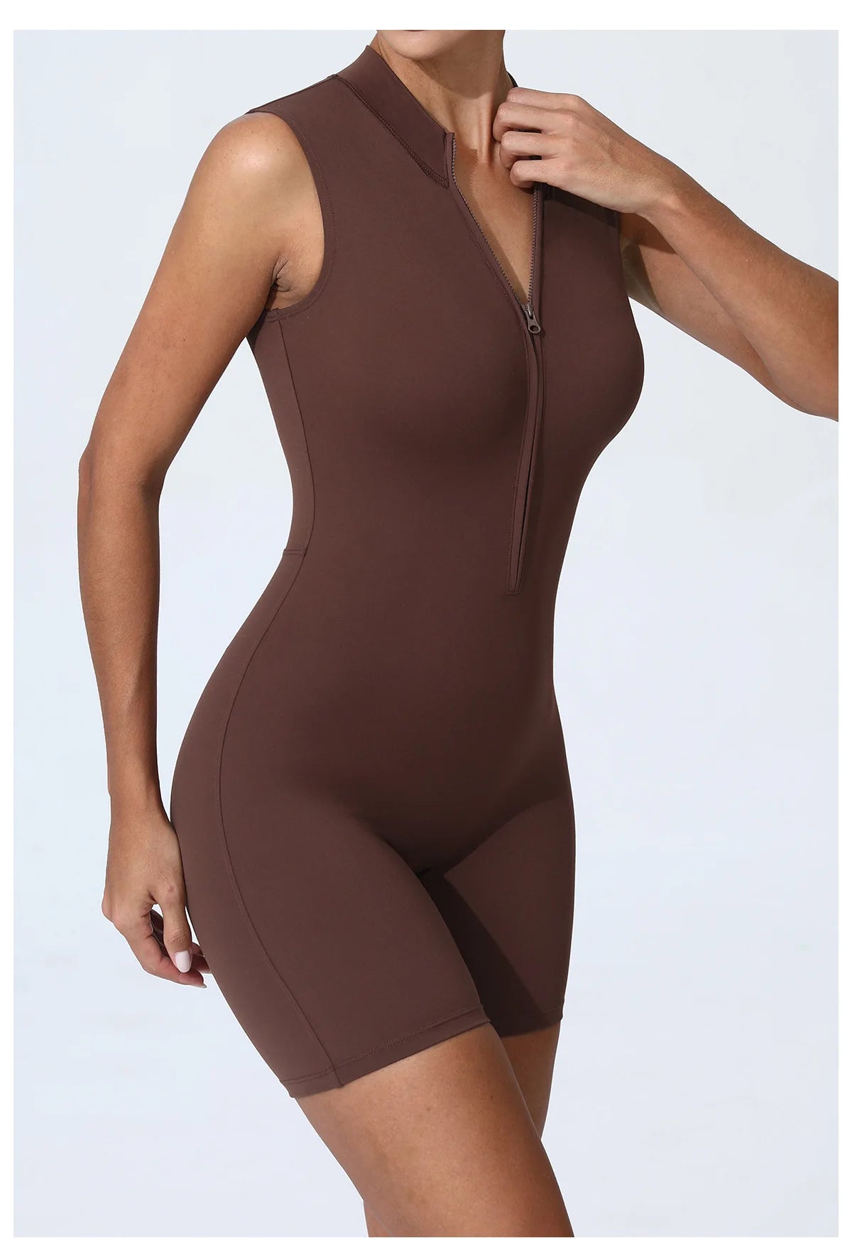 Zipper Yoga Jumpsuit Fitness Tracksuit Sports Overalls Gym Clothing Yoga Set Workout Clothes Women Outfit Push Up Activewear