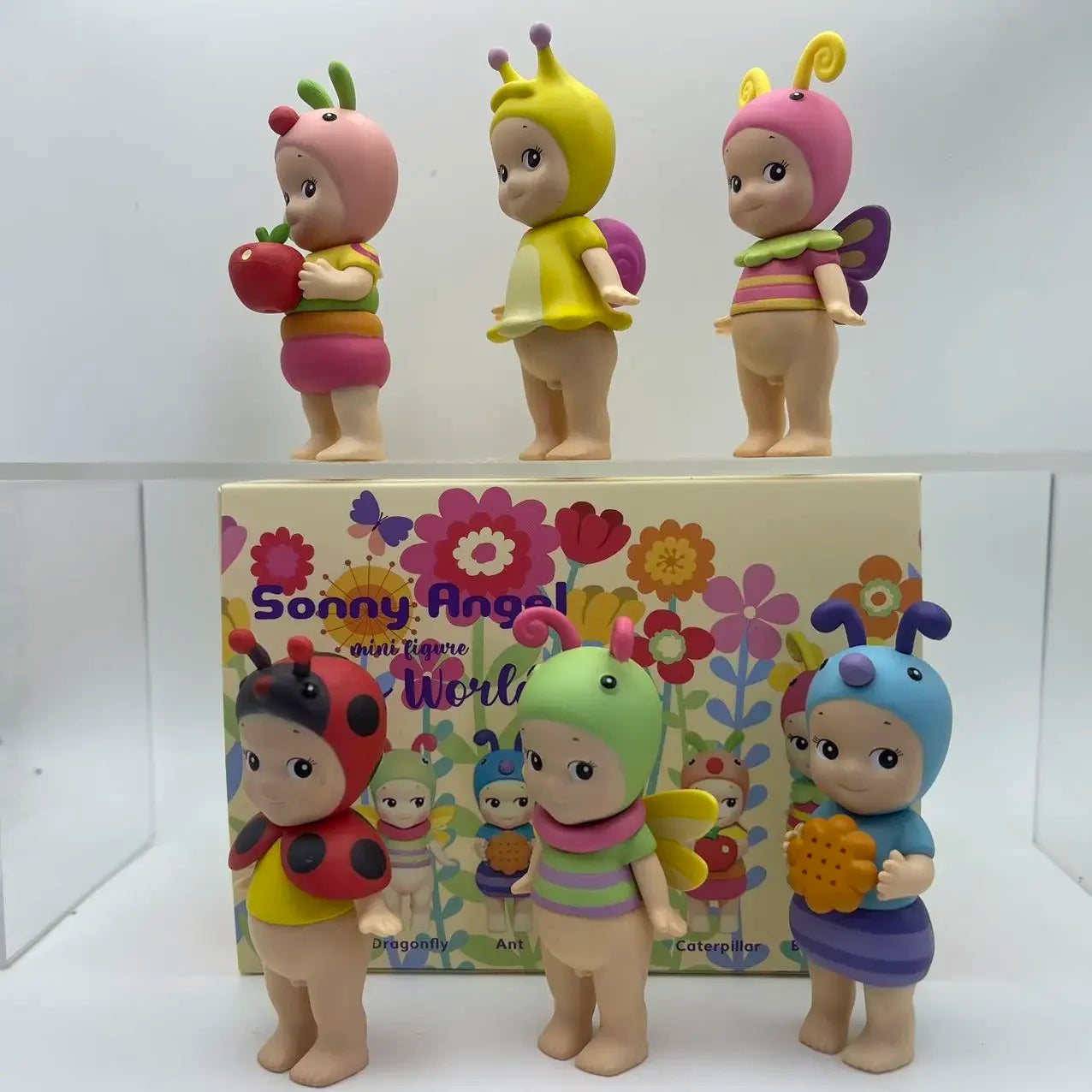 6PCS Sonny Angel Blind Box Mini Figure Bug’S World Limited Series Anime Figures Cute Dolls for Children Christmas Birthday Gift