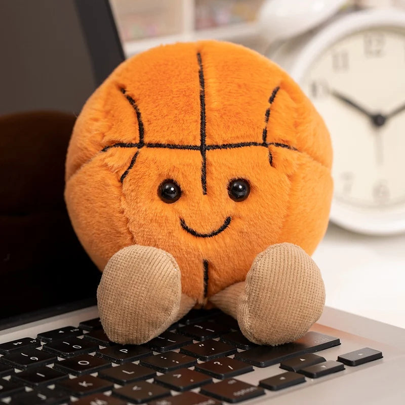 10cm Cute Basketball Football Tennis Baseball Billiards Plush Toys Soft Stuffed Balls Pillow Players Souvenir Birthday Gift