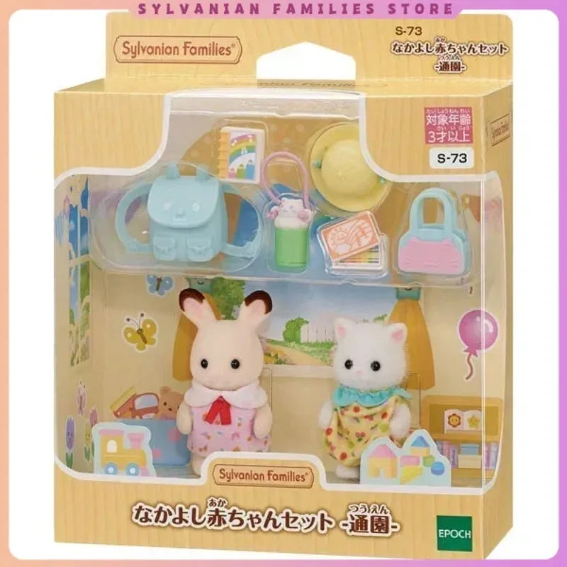 ternurines Sylvanian Families Anime Figures Family Set Doll Toy Baby Doll Collectible Room Ornaments Decor Figure Kid Gift