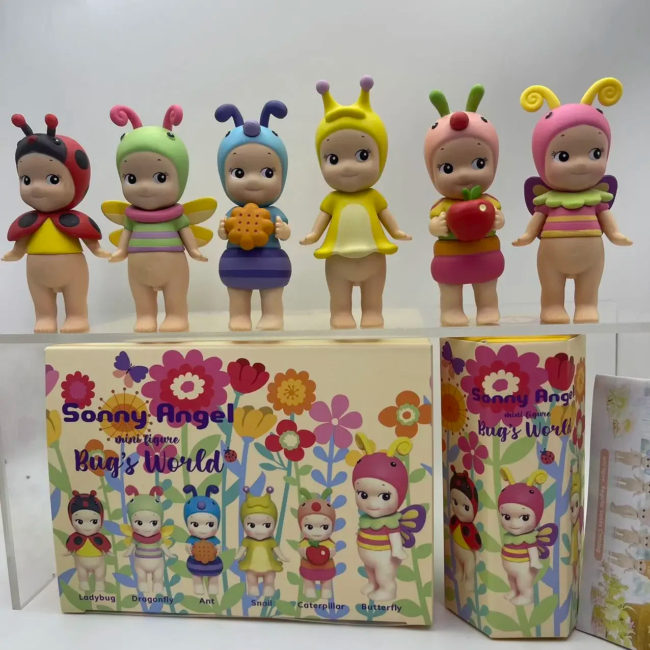 6PCS Sonny Angel Blind Box Mini Figure Bug’S World Limited Series Anime Figures Cute Dolls for Children Christmas Birthday Gift