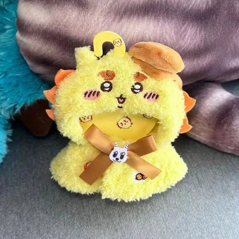 JIYI ChIkawas Cute Little Eight Usaki Flying Squirrel Chestnut Head Pendant Baby Clothes 12cm Doll Cross-dressing Doll Clothes