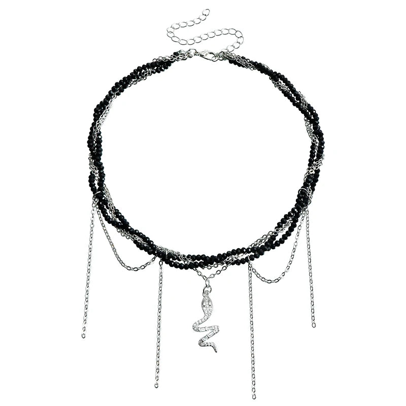 クロスペンダントネックレス レディース 軽量 高級 タッセル 鎖骨チェーン クールチョーカー 絶妙なファッションネックレス ジュエリーギフト