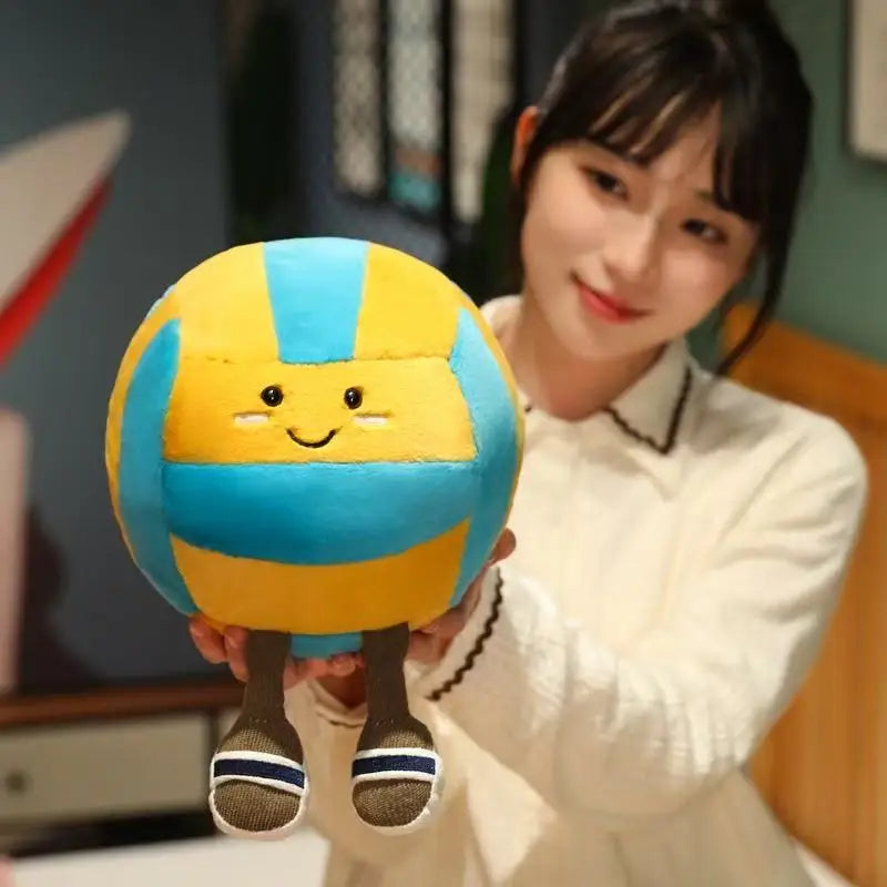 Jellycat New Volleyball Doll Plush Toy Handmade Doll Cartoon Anime Cute Pillow Cushion Home Children's Birthday Gift Doll