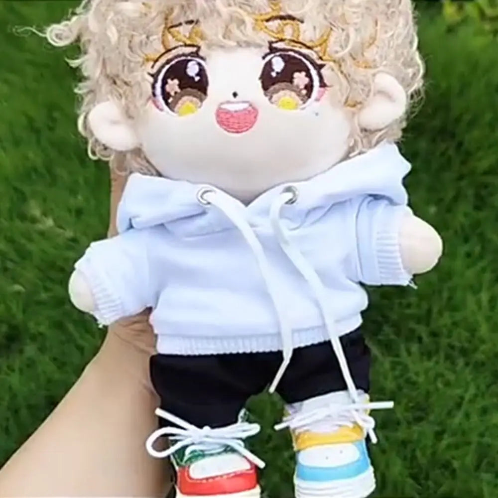 Handmade Fashion Clothes Hoodies For 10/15cm/20cm Cotton Dolls Sweatshirt Outfits For 1/12 BJD Dolls Top For 1/11 1/12 OB11