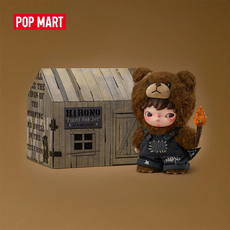 【P.L.】POP MART Hirono Living Wild-Fight for Joy Plush Doll to 2pcs per Order