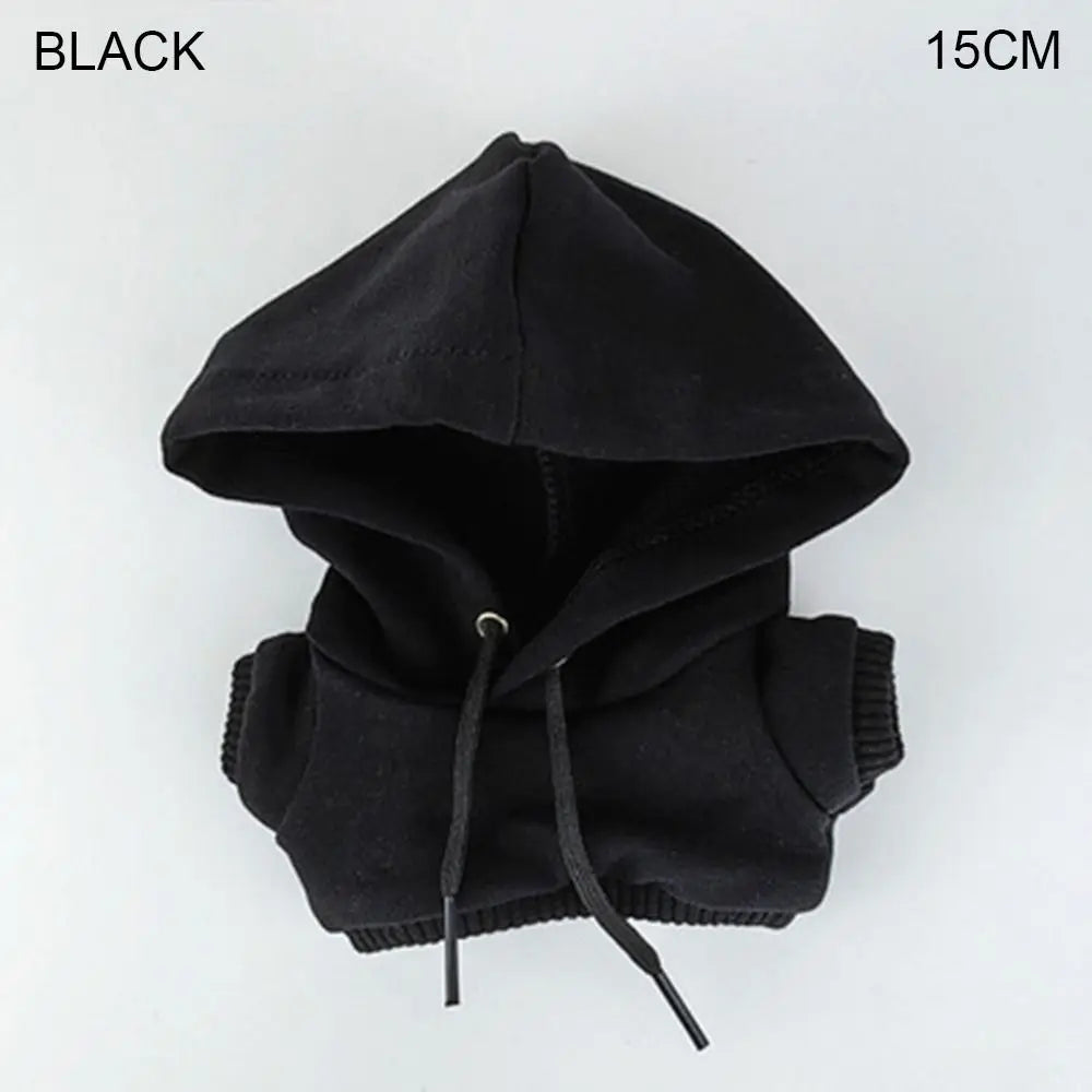 Handmade Fashion Clothes Hoodies For 10/15cm/20cm Cotton Dolls Sweatshirt Outfits For 1/12 BJD Dolls Top For 1/11 1/12 OB11