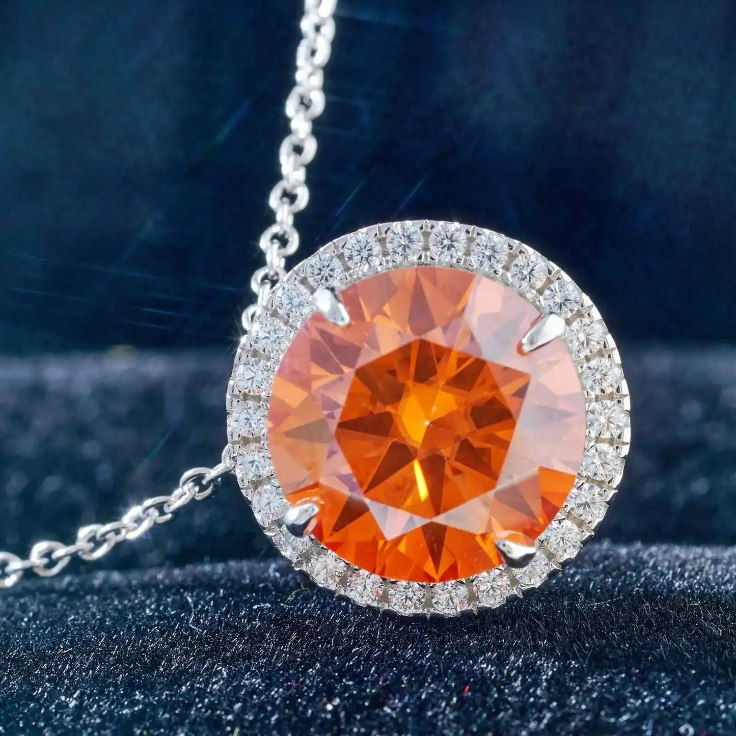 Super Flash 5carat 11MM D VSS Moissanite Necklace Passed Test Woman S925 Silver Wedding Anniversary Party Birthday Gift Jewelry