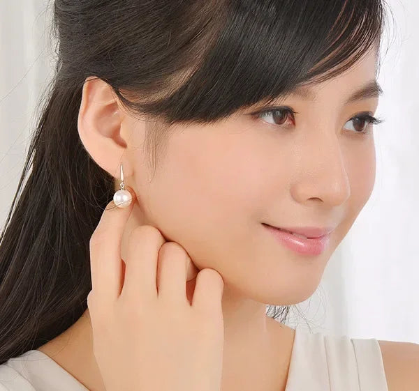 New fashion 925 Sterling Silver custom
10mm Pearl Drop Earrings Jewelry for Woman Girl Charm Wedding Party Couple Gift Jewelry
