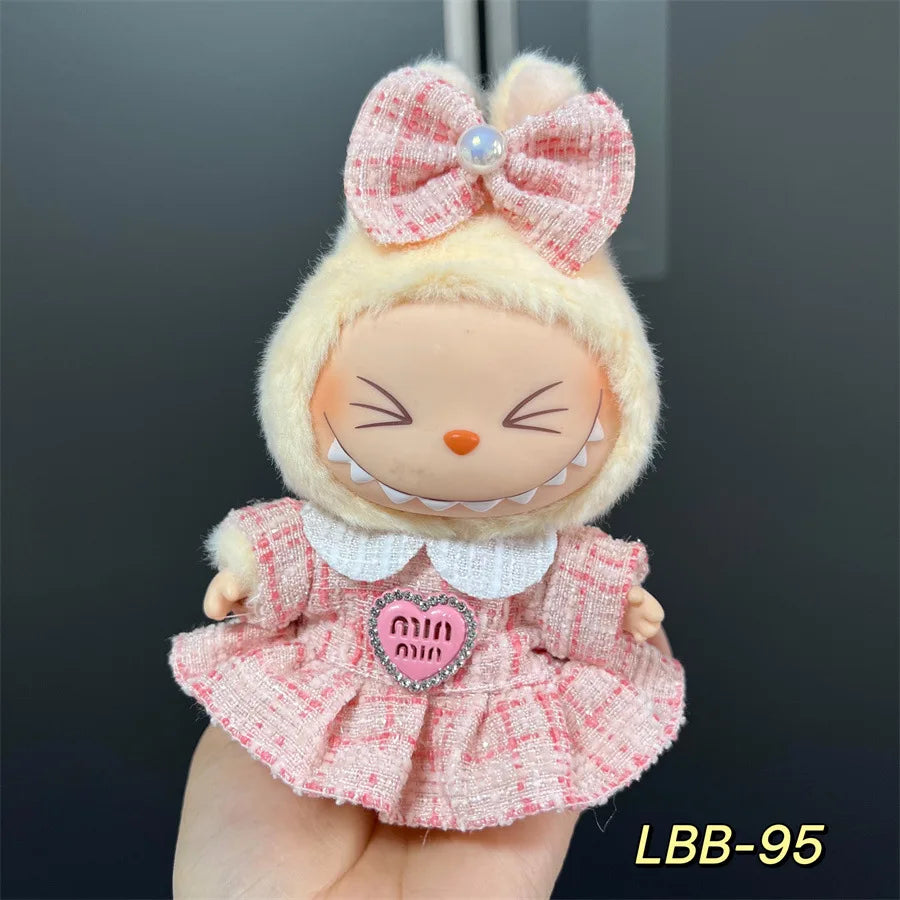 V1 V2 V3 NEW Mini Doll'S Clothes Outfit Accessories for Korea Kpop Exo 17cm Labubu Idol Cool Handsome Clothing Gift