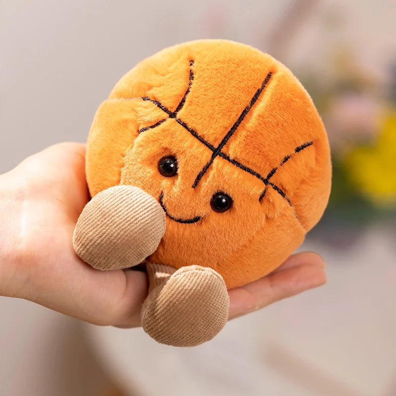 10cm Cute Basketball Football Tennis Baseball Billiards Plush Toys Soft Stuffed Balls Pillow Players Souvenir Birthday Gift