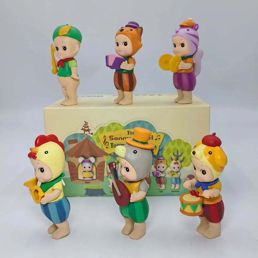 2025 Sonny Angel Blind Box Town Musicians Series Mini Anime Figures Ornaments Dolls Fans Christmas Birthday Gift