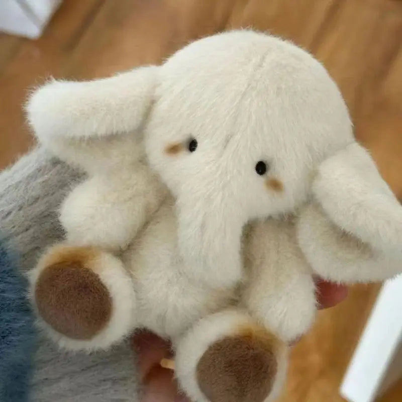 1pc Adorable Big Ears Baby Elephant Plush Toy, Soft Polyester Furry Elephant Doll Pendant, Perfect for Birthday Gift