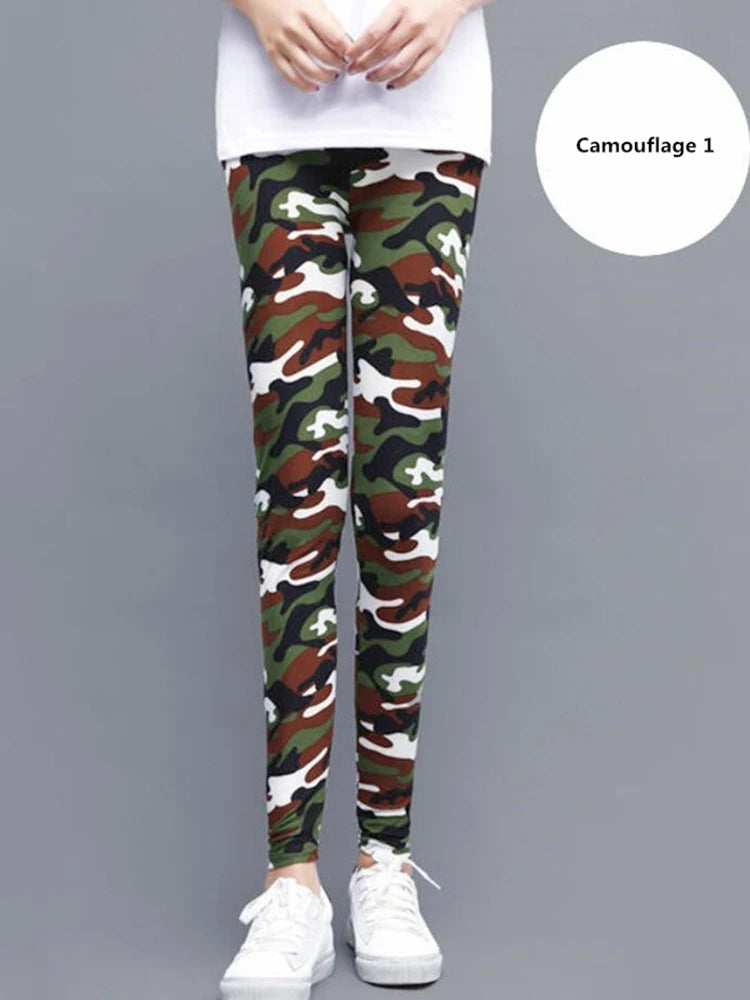 Women Fashion Camouflage Leggings Sexy Print Femme Push Up Pants Casual Camo Sport Workout Fitness Legging