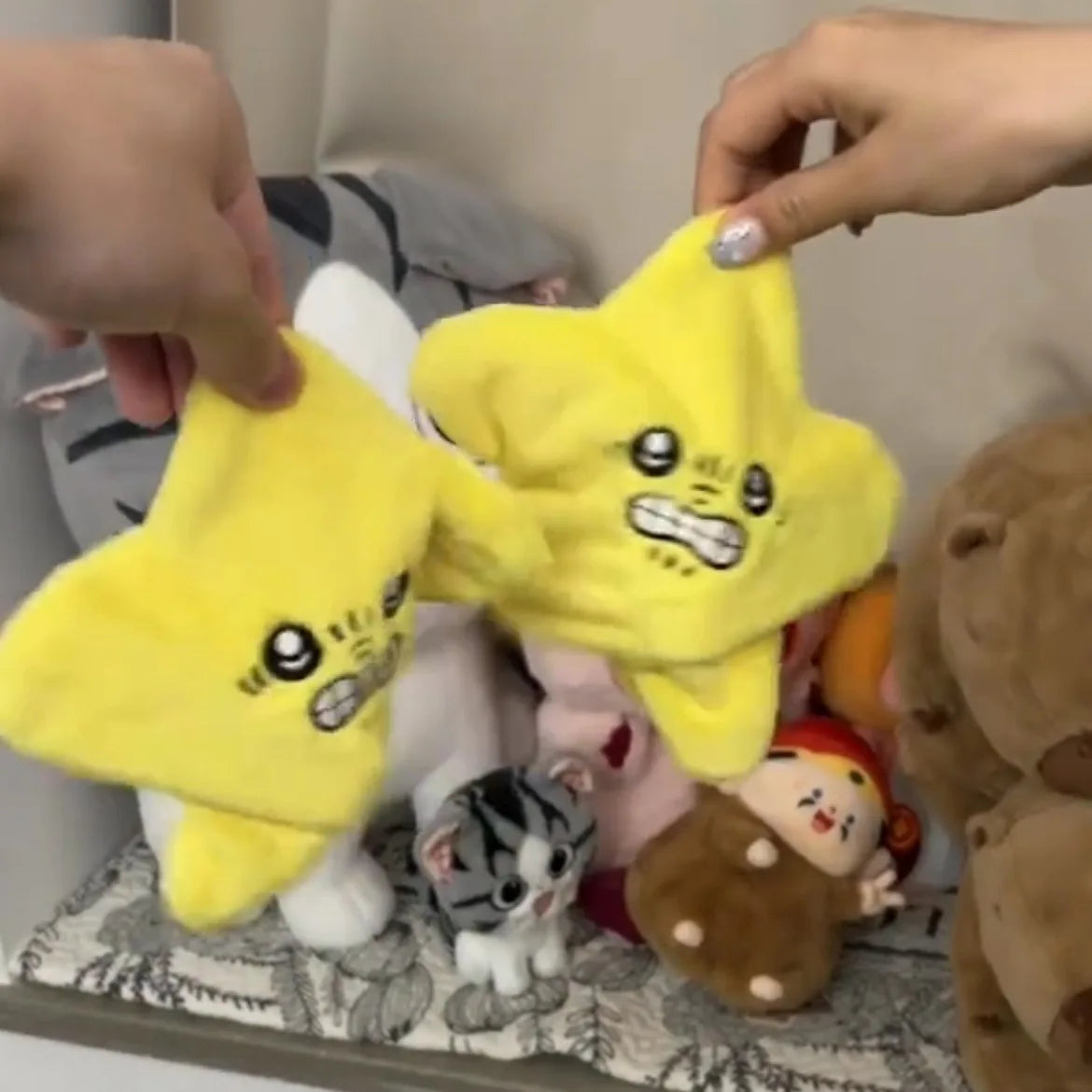Kids baby Plush Toys Moving Stars lovely Pendants Movable Dolls Funny Decompression Toys Gifts