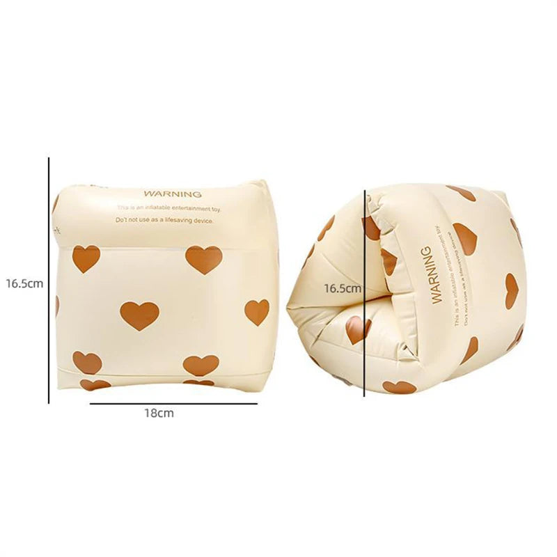 1 pair Cartoon printing Swimming Arm Floaties, Inflatable Swim Arm Bands Floater Sleeves for Adults and Kids
