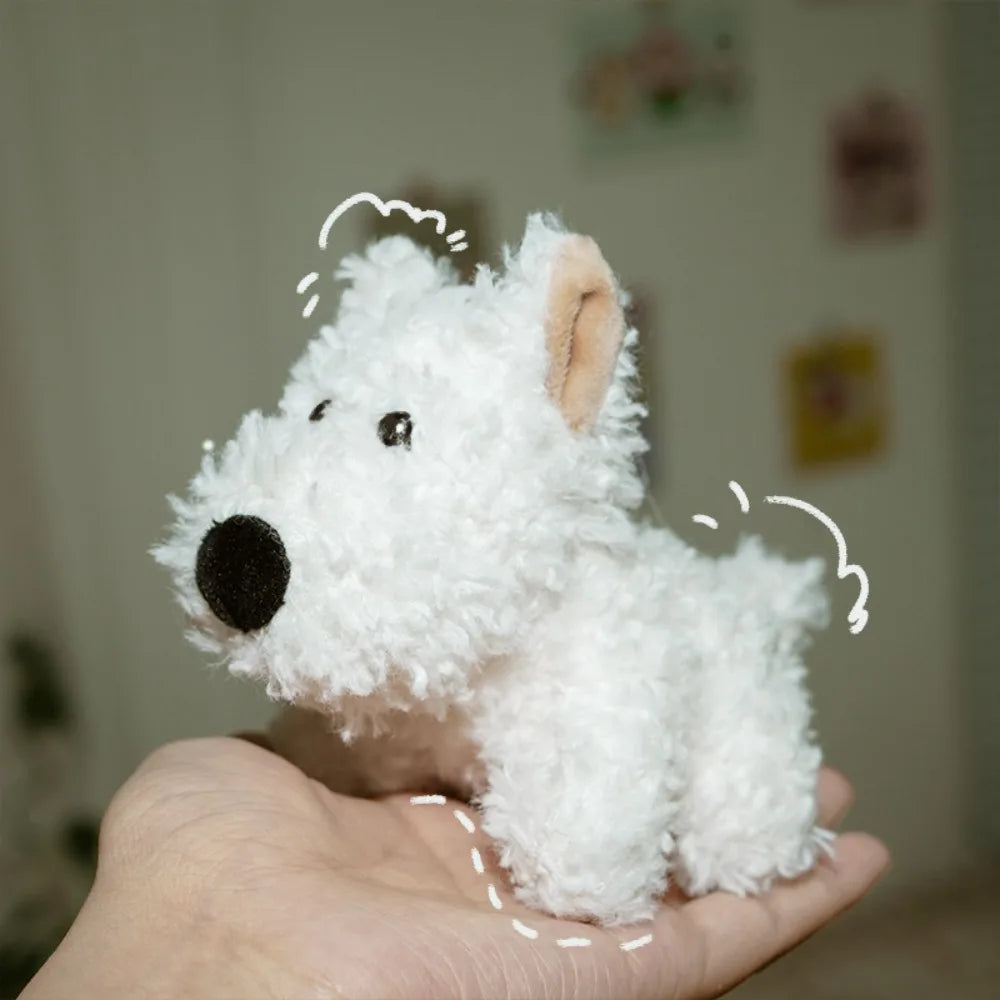 Plush Pendant Cute West Highlands Plush Puppy Doll Cartoon Pendant Doll Keychain Bag Pendant Kids Gifts Kawaii