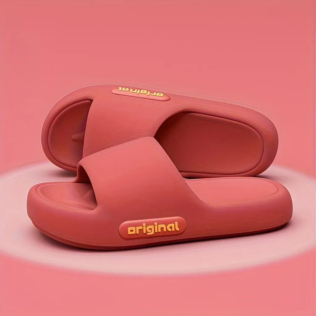 Women's Soft Slippers Thick-Soled Anti-Slip Indoor Outdoor Home Bathroom Relaxing Comfortable Cushioned Sandals,slippers woman