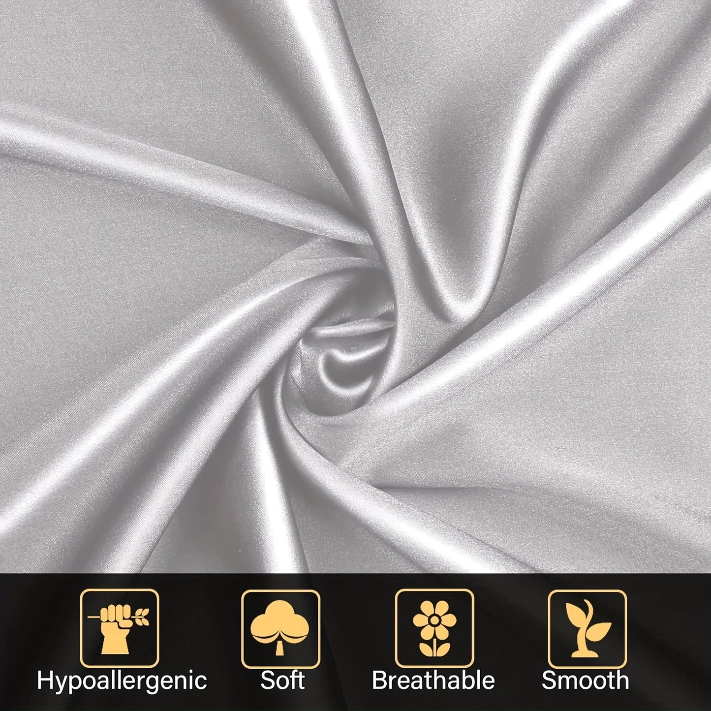 1pc Boost Beauty Sleep Silky Satin Pillowcases: Cooling, Hair and Skin-Friendly, Easy-Care