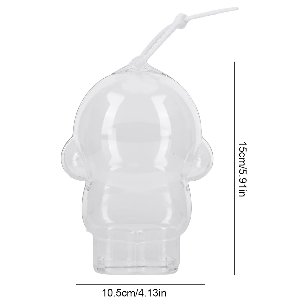 1/2PCS Acrylic Transparent Protective Case Doll Dust Case Storage Case with Strap for Skull Panda Winter Movement for SP Doll