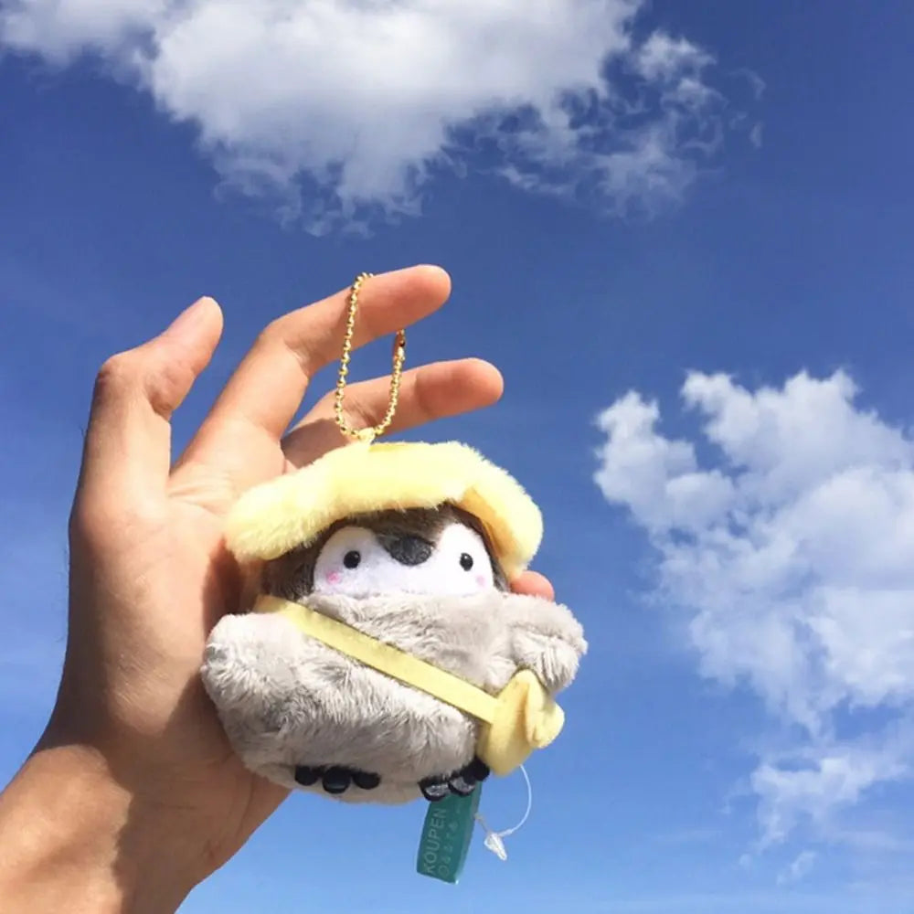Cute Penguin Plush Key Ring Tourist Hat Penguin Keychain For Girls Gifts Creative School Bag Keychain