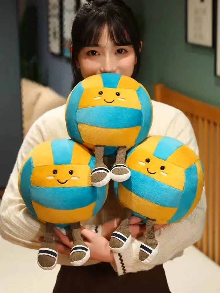 Jellycat New Volleyball Doll Plush Toy Handmade Doll Cartoon Anime Cute Pillow Cushion Home Children's Birthday Gift Doll