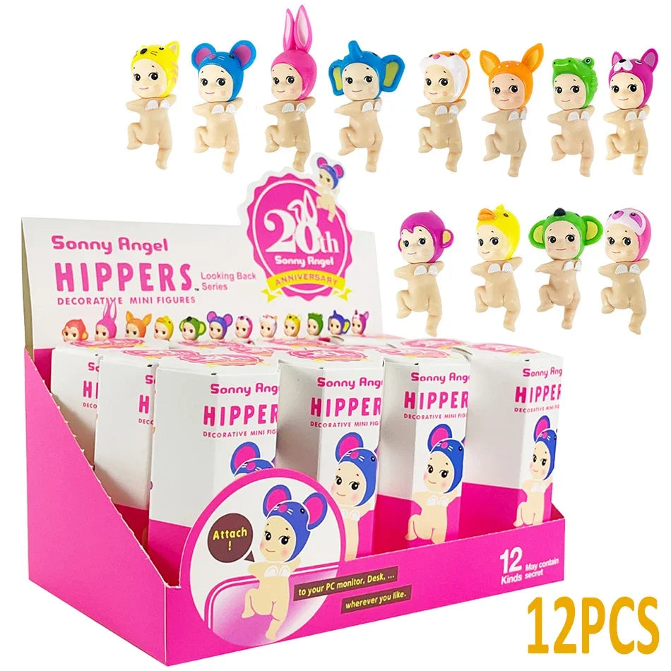 Sonny Angel Blind Box 20th Anniversary Hippers Back Dreaming Fruit Vegetable Series Figure Doll Keychain Christmas Gift