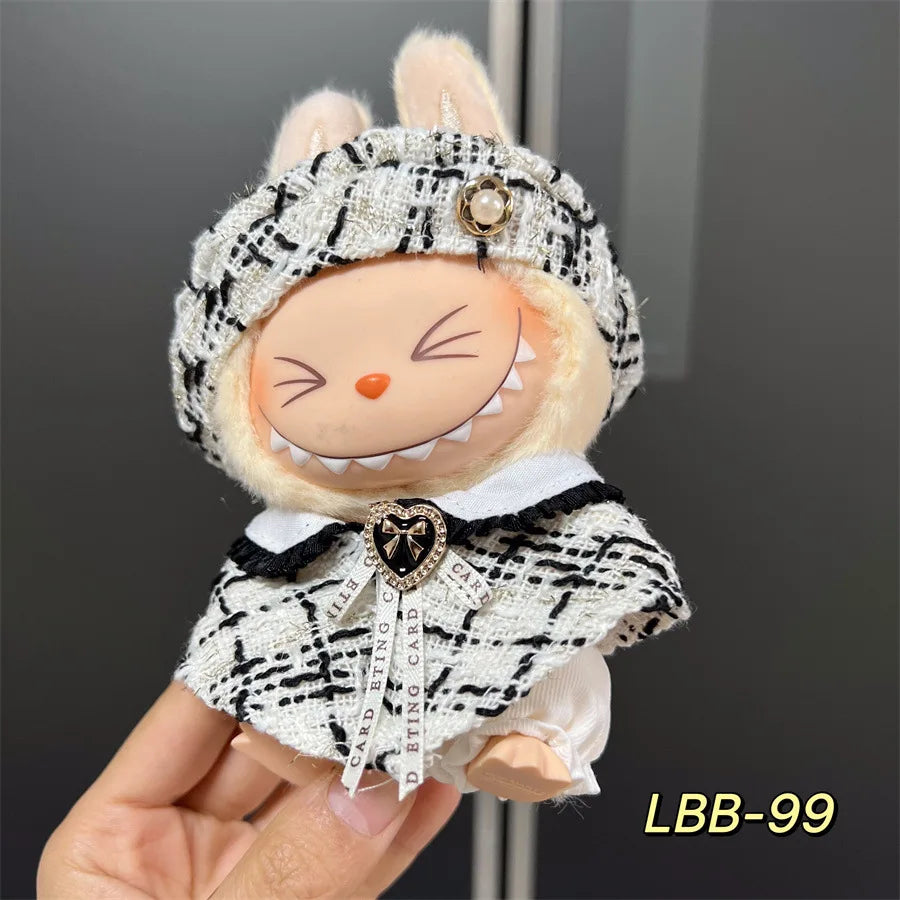V1 V2 V3 NEW Mini Doll'S Clothes Outfit Accessories for Korea Kpop Exo 17cm Labubu Idol Cool Handsome Clothing Gift