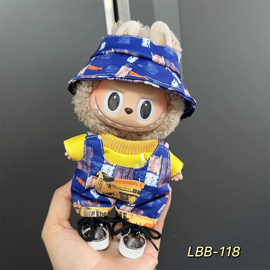 V1 V2 V3 NEW Mini Doll'S Clothes Outfit Accessories for Korea Kpop Exo 17cm Labubu Idol Cool Handsome Clothing Gift