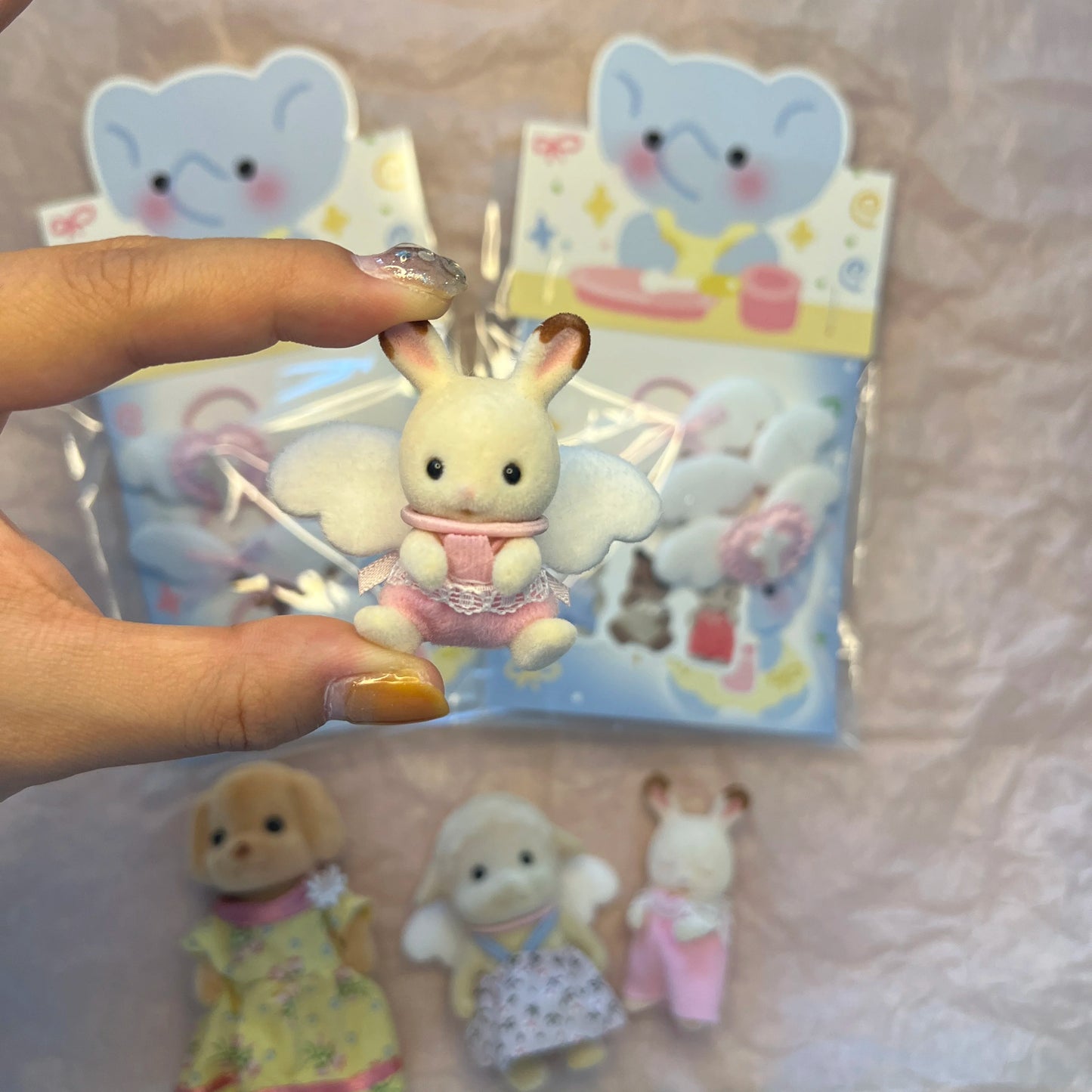 Calico Critters Clothes Anime Figure Doll Mini Accessory Angel wings Doll Clothes Accessory