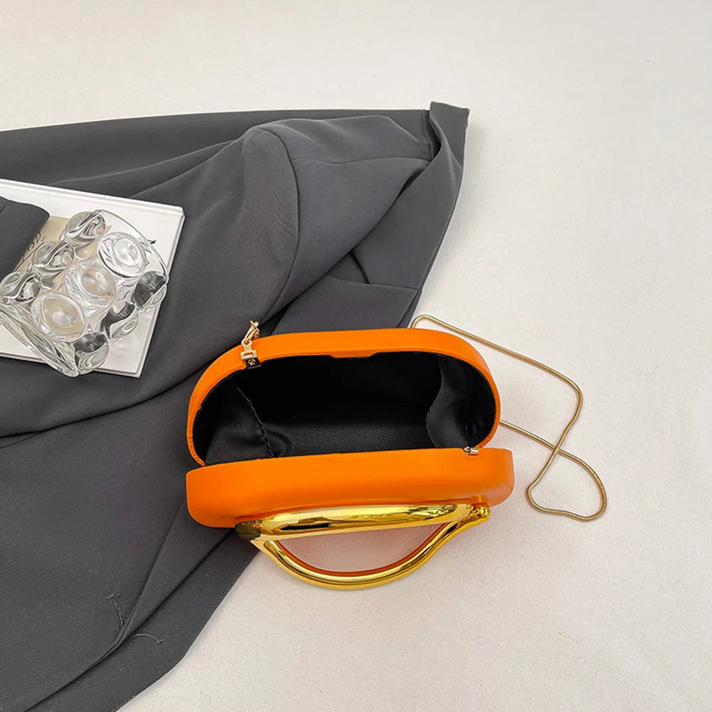 Women PU Leather Trendy Clutch Purses & Removable Strap Crossbody Shoulder Bag Hand-held Shoulder Clutch Bag for Wedding Party