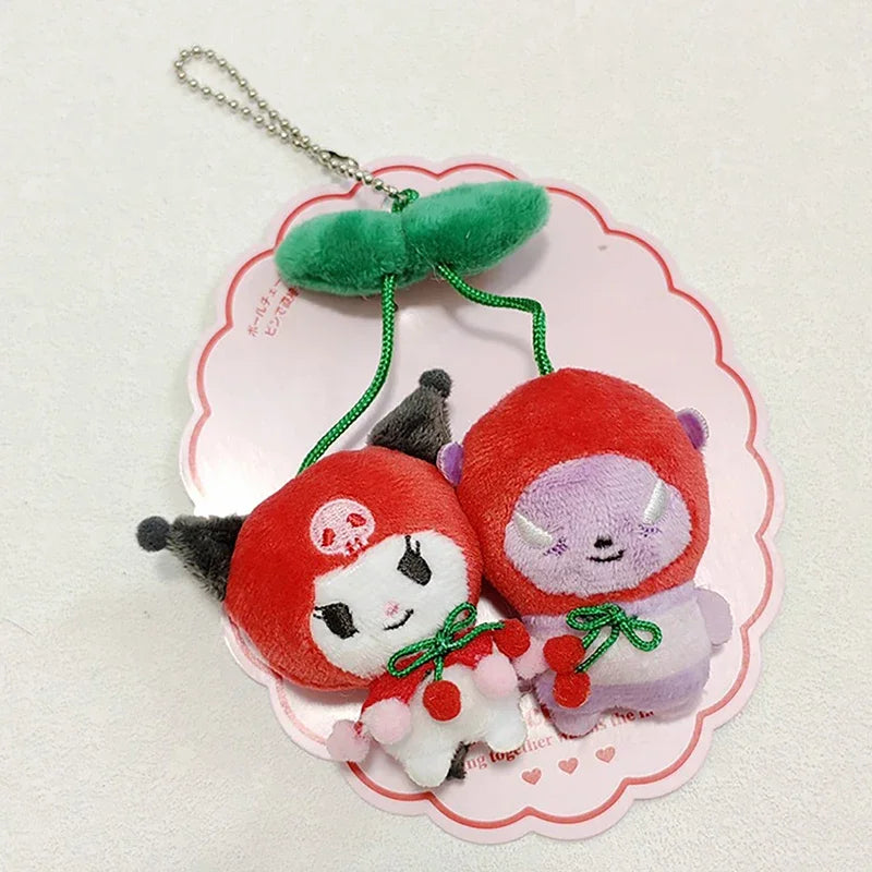 Cherry Sanrio Kawali Kuromi My Sweet Piano Hello Kitty Plush Toy Keychain Brooch Pachacco Backpack Pendant Decoration Girl Gift