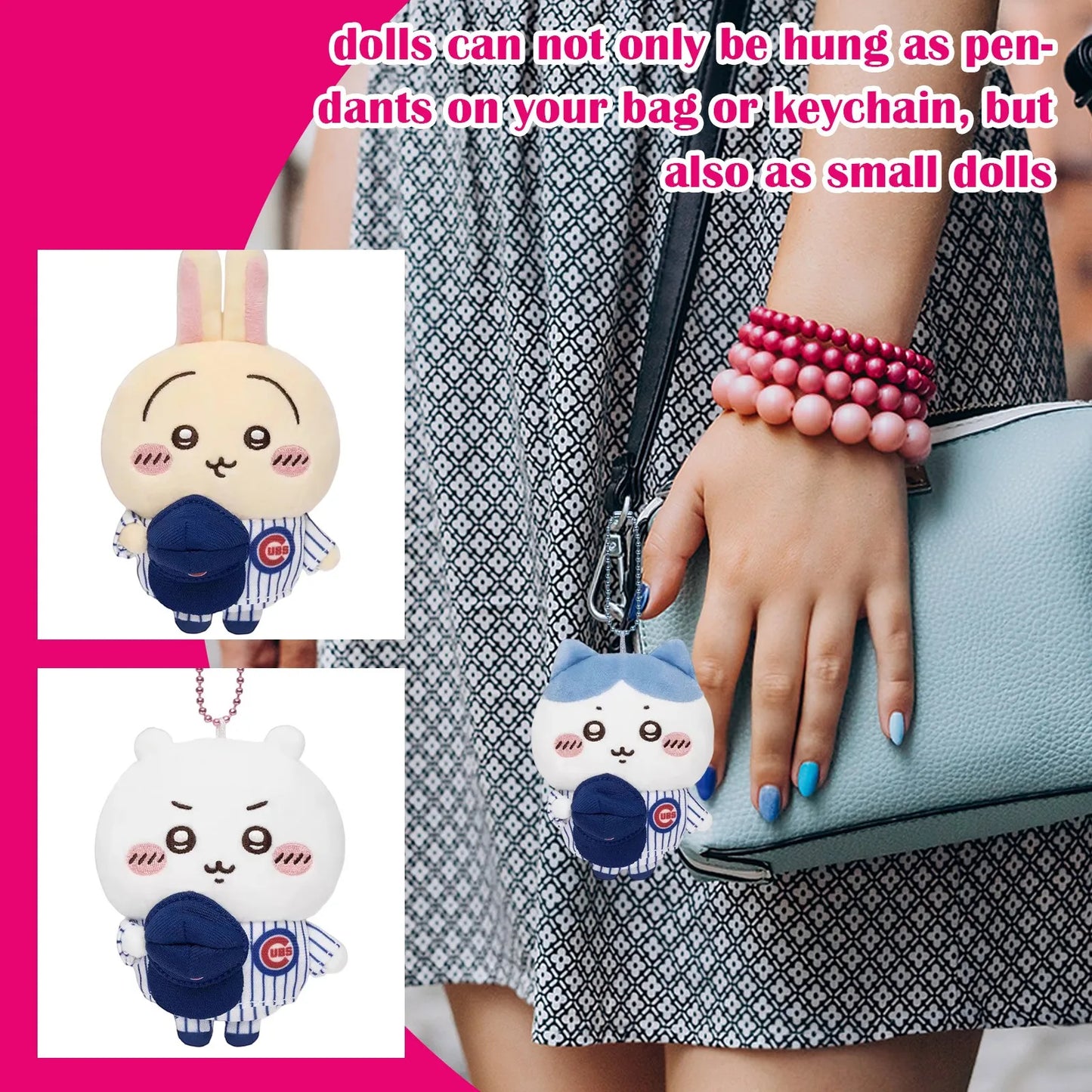 Cartoon Cute Doll Plush Toy Keychain Small Pendant, Key Chain Key Chain Rings Key Chain Kit Key Chain Women Key Holder Key Chain