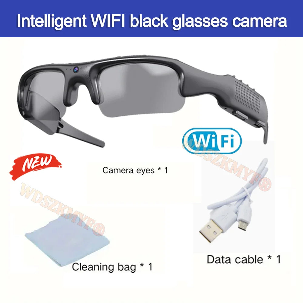 1080P HD Video Recorder WIFI APP Outdoor Sports DV Camera, Smart Glasses, Wide Angle 170° Camera, Sports Camera, Riding, Skiing