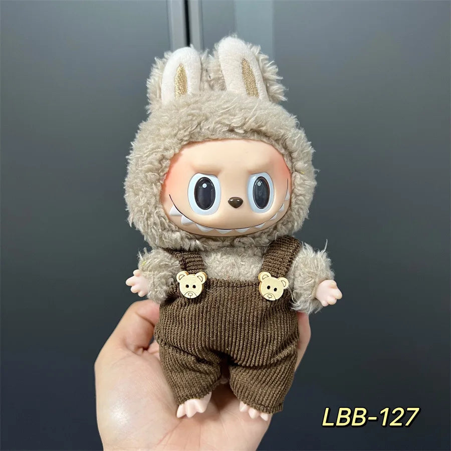 V1 V2 V3 NEW Mini Doll'S Clothes Outfit Accessories for Korea Kpop Exo 17cm Labubu Idol Cool Handsome Clothing Gift