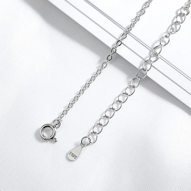 Smyoue Certified Bubble 8 Stone 100% Real Moissanite Necklace Pendant Classic Women's Neck Chain Sterling Silver 925 Plated 18K