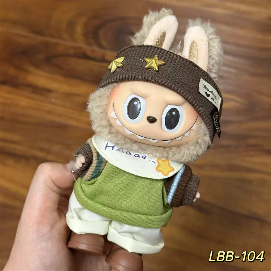 V1 V2 V3 NEW Mini Doll'S Clothes Outfit Accessories for Korea Kpop Exo 17cm Labubu Idol Cool Handsome Clothing Gift