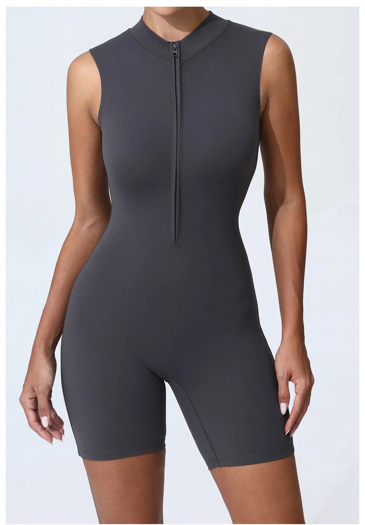Zipper Yoga Jumpsuit Fitness Sports Overalls Gym Clothing Set Yoga Wear Pilates Workout Clothes Women Outfit push-up Activewear