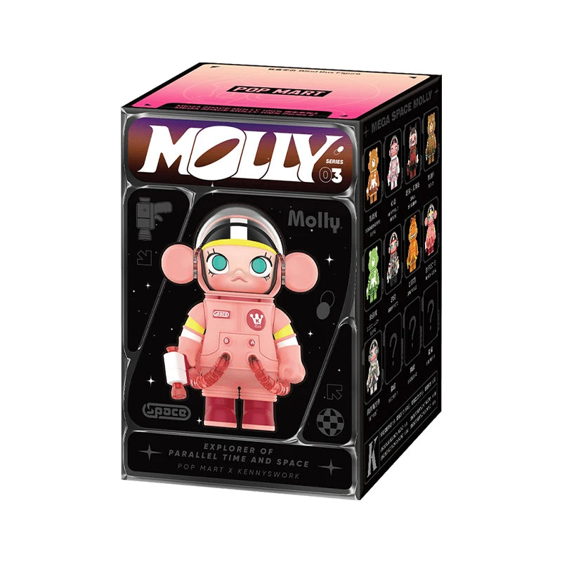 【 Japan Exclusive】POP MART MEGA SPACE MOLLY 100% SERIES 3 Mystery Box 1PC/9PCS POPMART Blind Box Action Figure Cute Toy