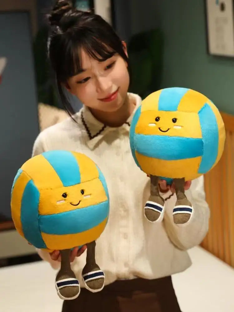 Jellycat New Volleyball Doll Plush Toy Handmade Doll Cartoon Anime Cute Pillow Cushion Home Children's Birthday Gift Doll