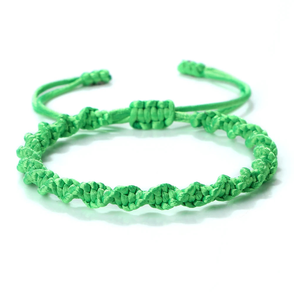 Multicolor Rope Lucky knots Bracelets Women Men Charm Woven Handmade Bangles Braided Adjustable Size Buddhism Jewelry Pulseras