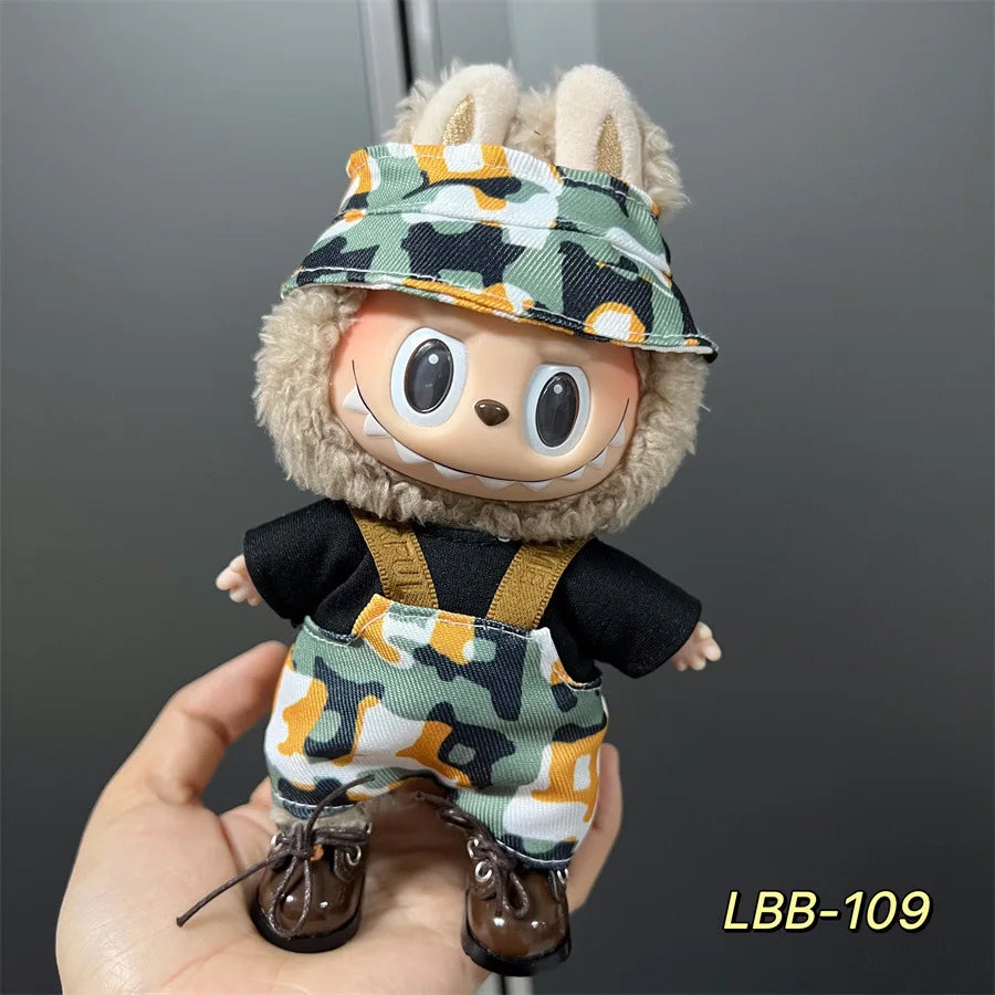 V1 V2 V3 NEW Mini Doll'S Clothes Outfit Accessories for Korea Kpop Exo 17cm Labubu Idol Cool Handsome Clothing Gift