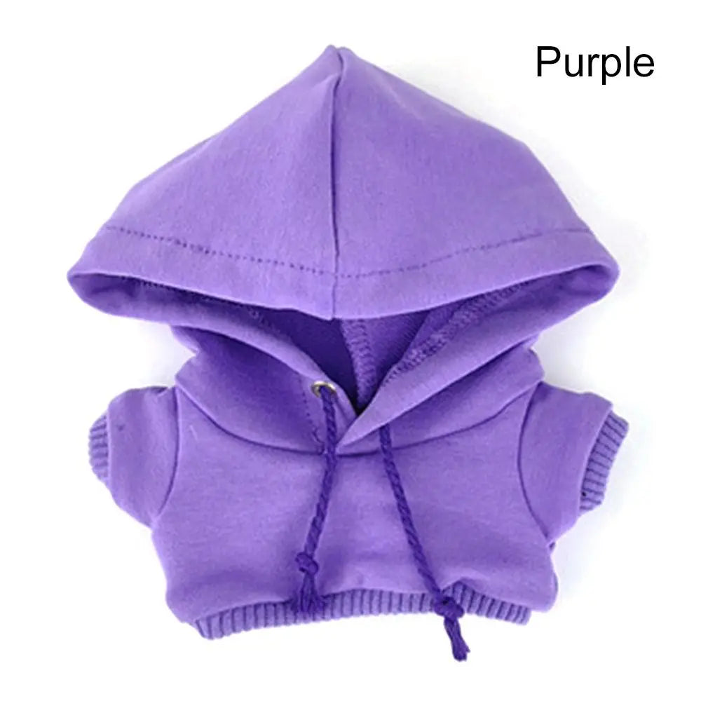 Handmade Fashion Clothes Hoodies For 10/15cm/20cm Cotton Dolls Sweatshirt Outfits For 1/12 BJD Dolls Top For 1/11 1/12 OB11