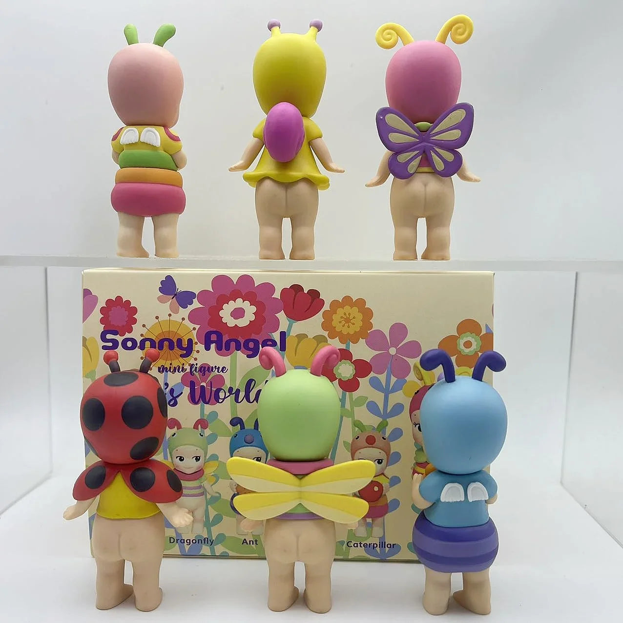 6PCS Sonny Angel Blind Box Mini Figure Bug’S World Limited Series Anime Figures Cute Dolls for Children Christmas Birthday Gift