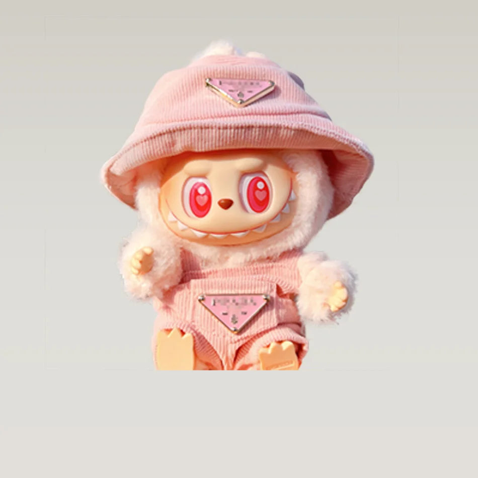17cm Mini Plush Doll Clothing Korean Kpop Exo Labubu I II Idol Doll Sitting Party Work Pants Clothing Accessories Gifts