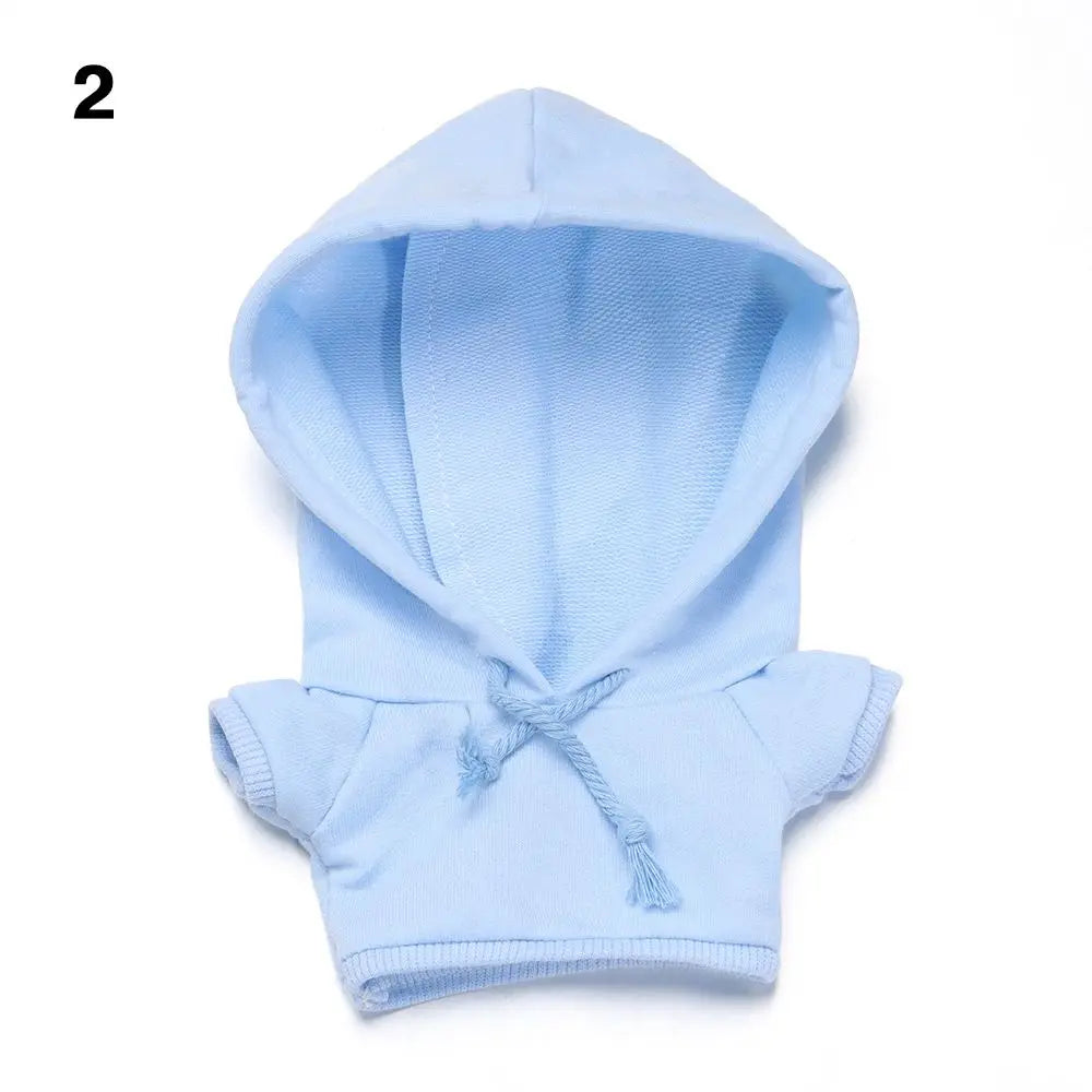 Handmade Fashion Clothes Hoodies For 10/15cm/20cm Cotton Dolls Sweatshirt Outfits For 1/12 BJD Dolls Top For 1/11 1/12 OB11