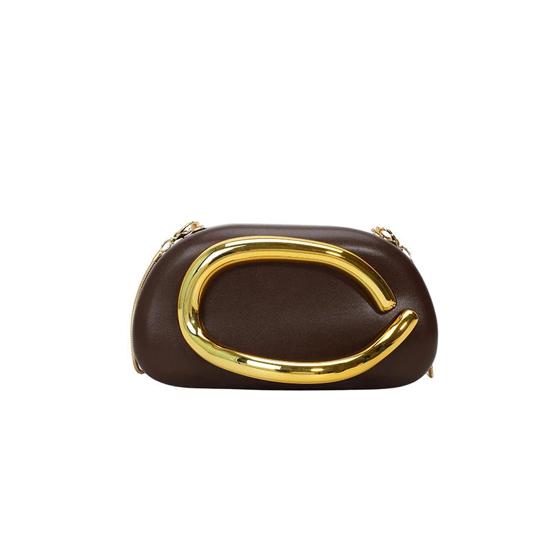 Women PU Leather Trendy Clutch Purses & Removable Strap Crossbody Shoulder Bag Hand-held Shoulder Clutch Bag for Wedding Party